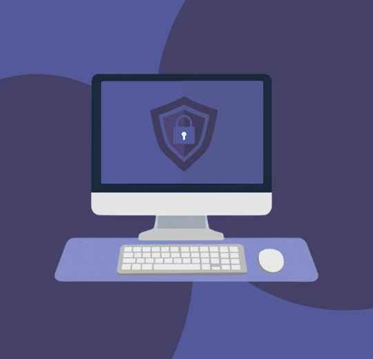 secure data protection illustration